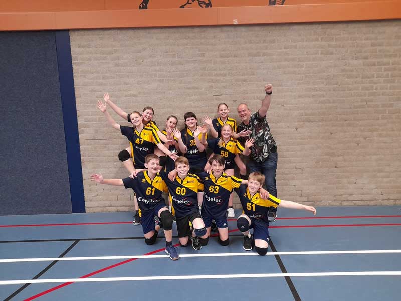 Volleybaljeugd pakt het kampioenschap